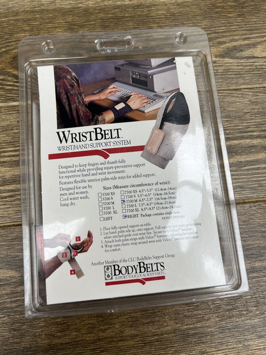 Wrist Support-Partially Immobilize Wrist & Forearm against RMI - Size M / R-Hand