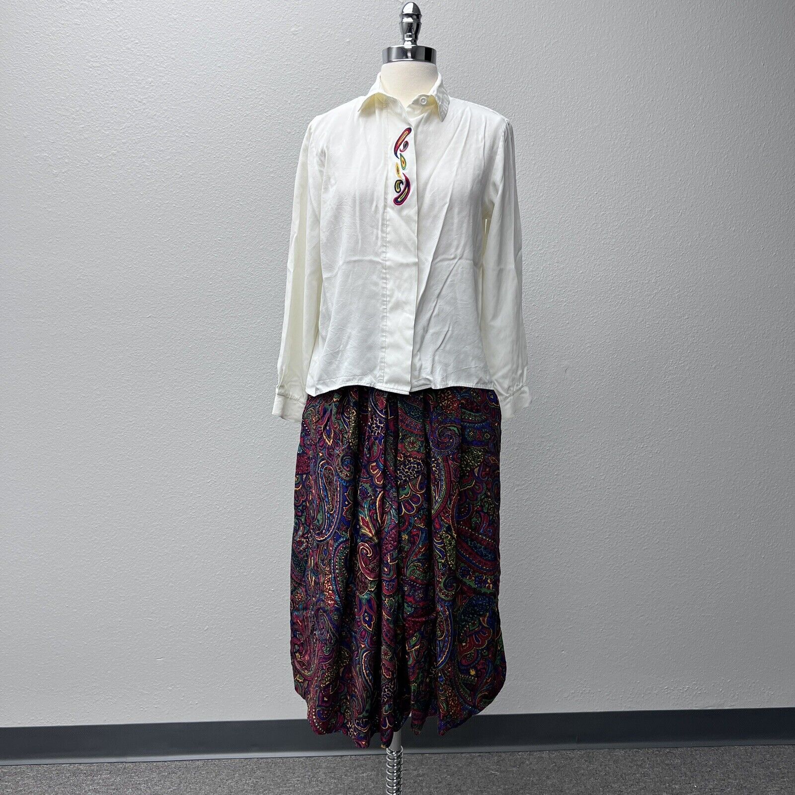 Vtg Willow Ridge Womens Outfit Set 2 Piece Size M See Measurements