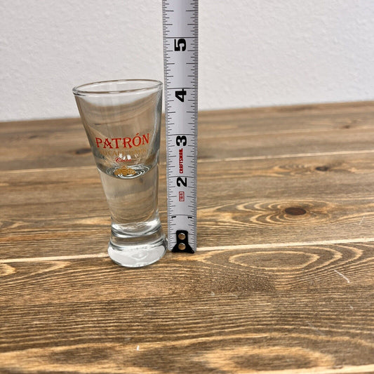 Vintage Shot Glass , Tall Shooter, Patron Cafe Dark 4"