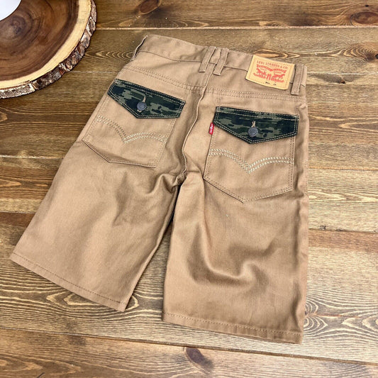 Levis Boys Brown Denim Shorts Sz 8R