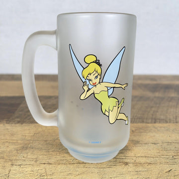 Disneyland Tinkerbelle Tall Mug Frosted Peeking D