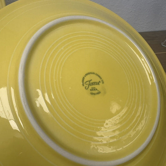 FIESTAWARE 10.5" Yellow 4 Set Retired Fiesta Dinner Plates USA