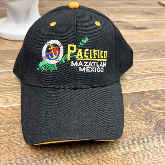 Pacifico Mazatlan Mexico Cap, Hat Black Brewery Adjustable