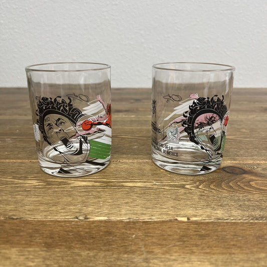 Collectible Gran Centenario Tequila Mexican National Team Soccer Ochoa Glass Set