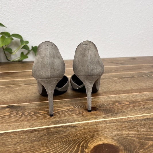 Celine Paris Gray Size 37.5 Pointed Toe Heels Made In Italy