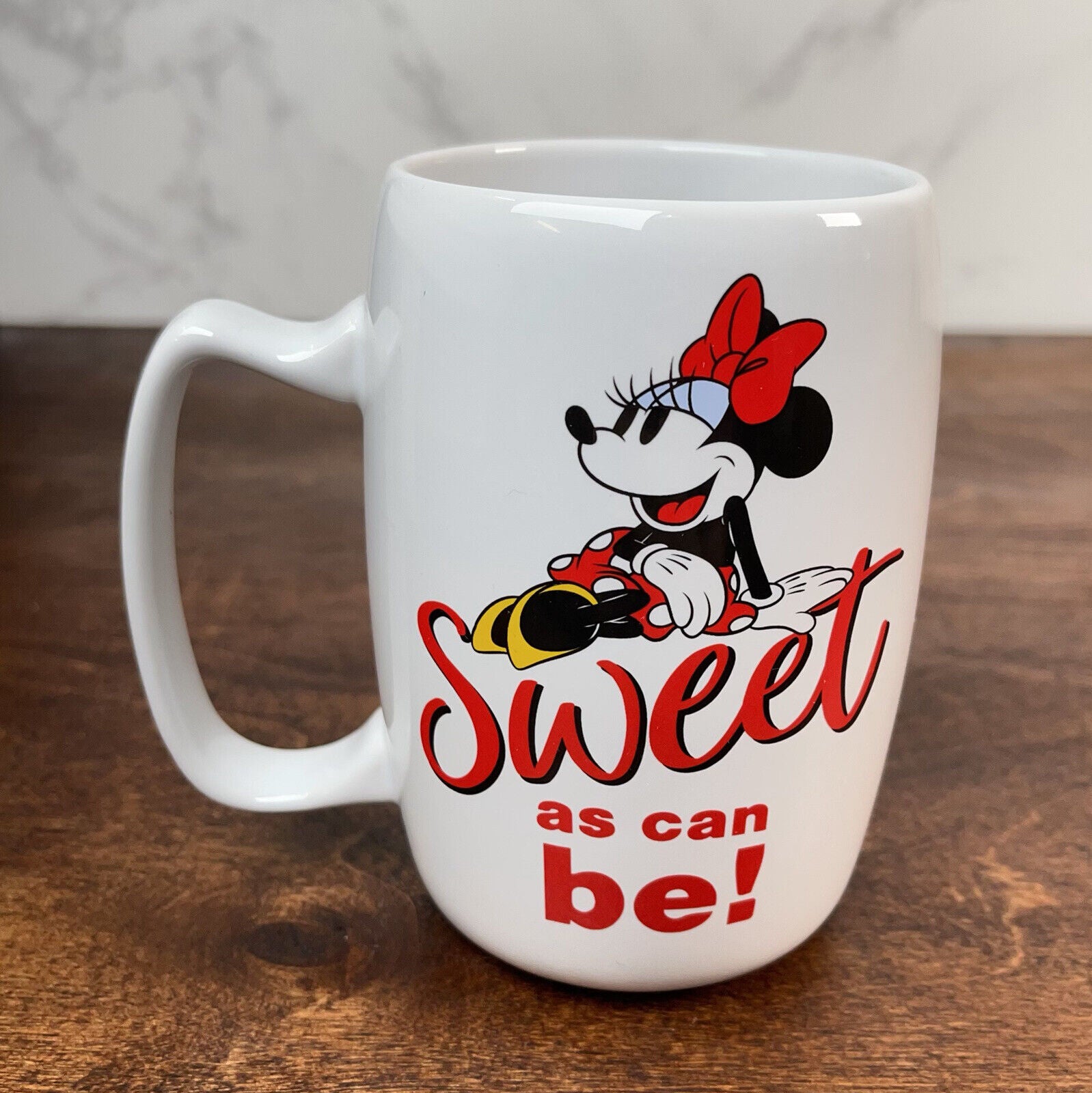 Disney Minnie Mouse Sweet As Can Be White Coffee Mug