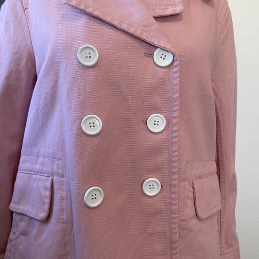 J. Crew Womens Size 10 P Peacoat Pink Heavyweight Cotton Twill Button Front NWT