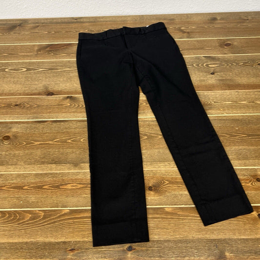 Banana Republic Sloan Fit Pants Size 0 Womens Mid Rise Black