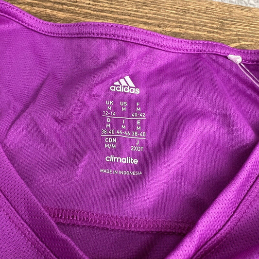 Adidas Running Shorts & Top Size Medium Purple Women’s