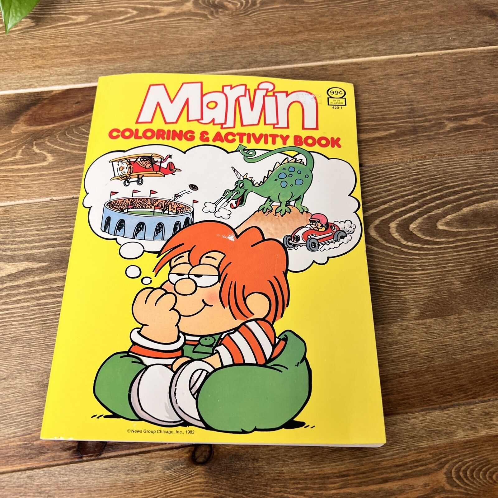 Marvin Coloring Book Rare UNUSED 1982 Collector’s Vintage Activity Book