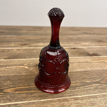 Avon Cape Cod Ruby Red Collection- Christmas 1979 Hostess Dinner Bell 6.6”