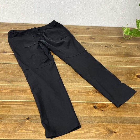 Lululemon ABC Classic Fit Warpstreme Black Chino Pants Mens Size 33 M5A45S