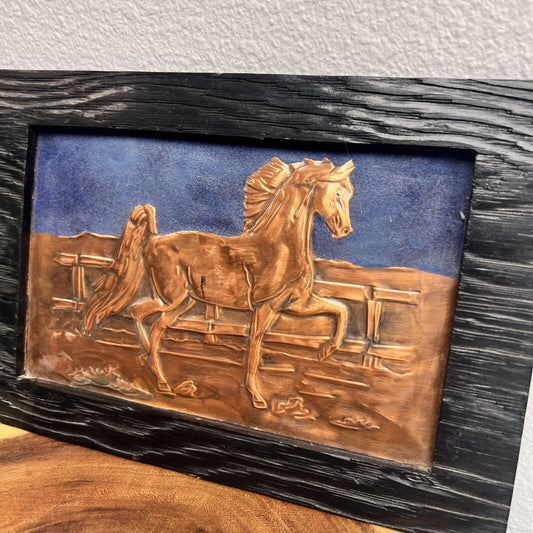 Vintage Hammered Copper Horse Home Decor