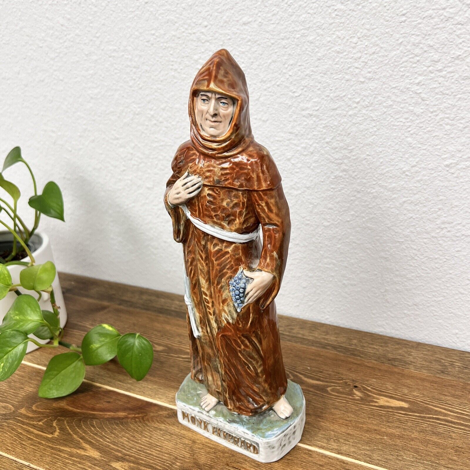 1983 Vintage Monk Ekkehard Christian Statue Figurine Religious Italy