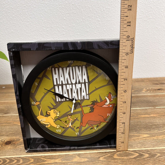 The Lion King 9" Wall Clock Hakuna Matata - New in Box Disney Kids Clock