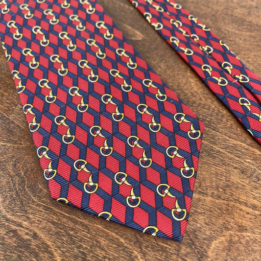 BETTINI TIE MADE IN ITALY - Red & Blue