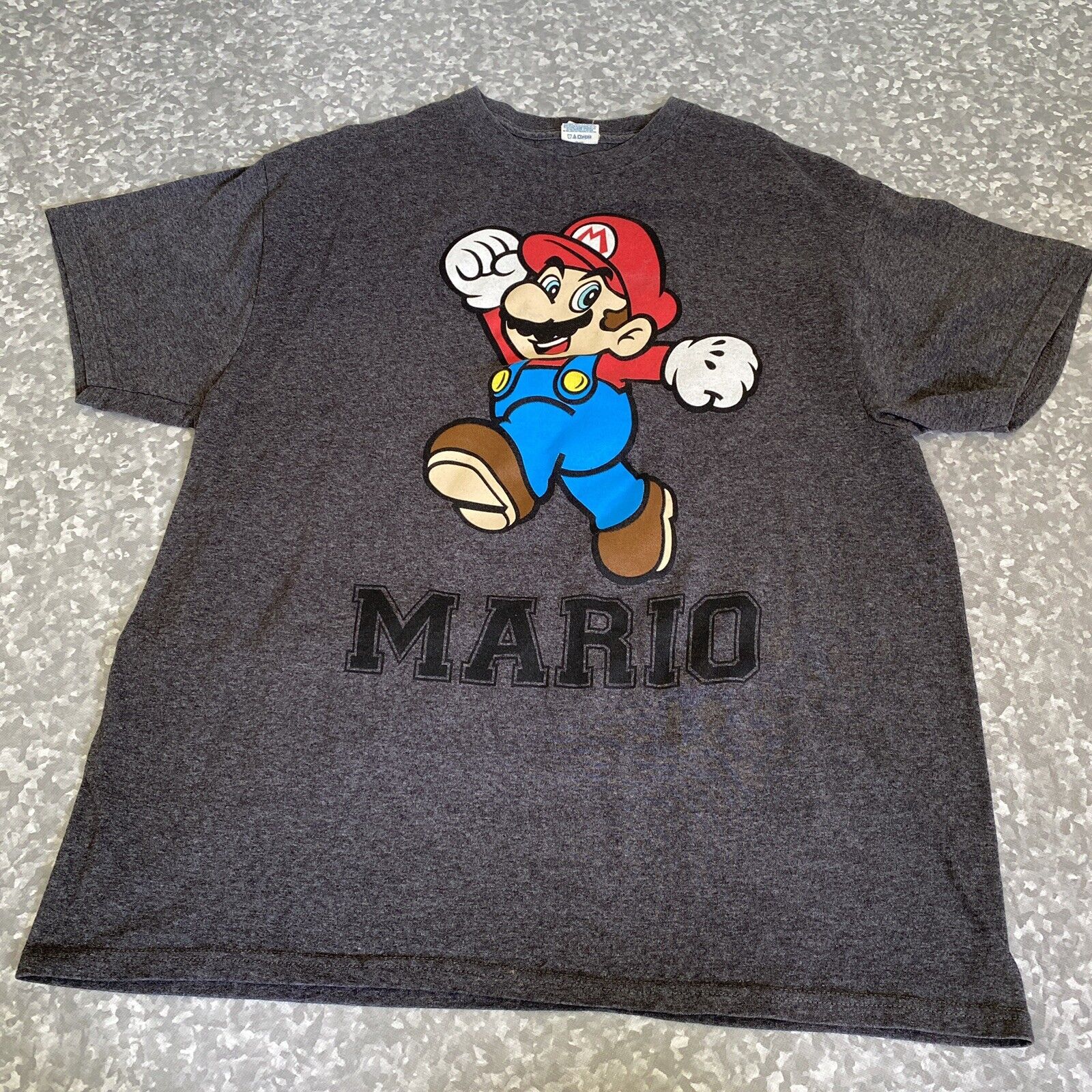 Super Mario Mushroom Power Up Nintendo Delta Size XL Tshirt