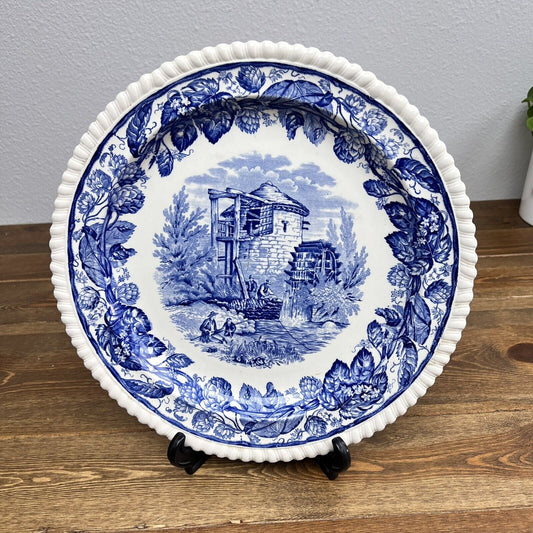 Copeland Spode’s Tower England Blue Serving Plates Set of 2