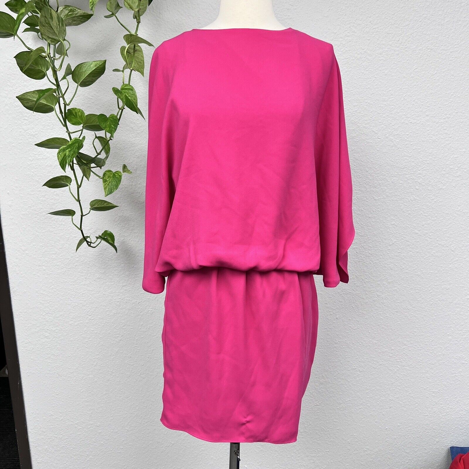 New Trina TurkManhattan Blouson Minidress Size XS Pink