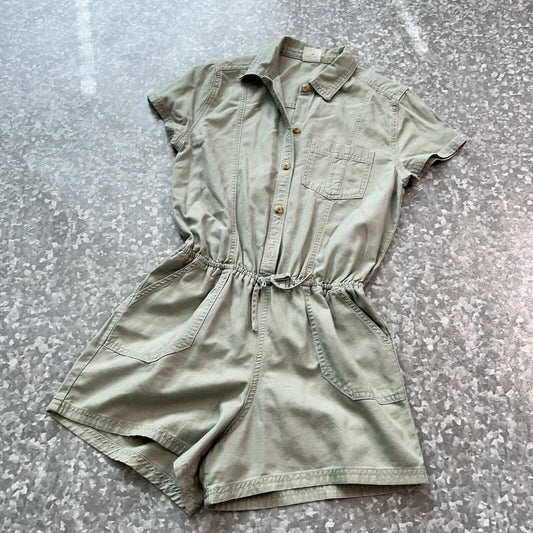 Abercrombie Kids girls size 13/14 Jumpsuit Green