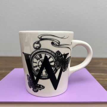 Williams Sonoma W Winged Watch MightyAlphabet Mug