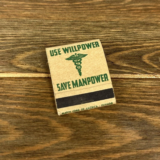 World War II Matchbook - “Easy To Pick-Up” V.D. 1940’s WWII Military Matches