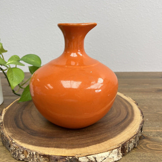 Bauer Pottery Los Angeles Art Deco Style Carafe / Vase  Orange Home Vintage