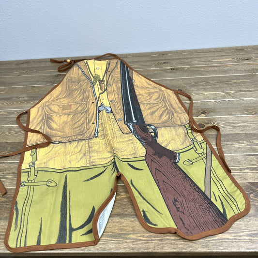 Vintage Apron Duck Hunter Salamander Novelty Men's Bird Dog Waders