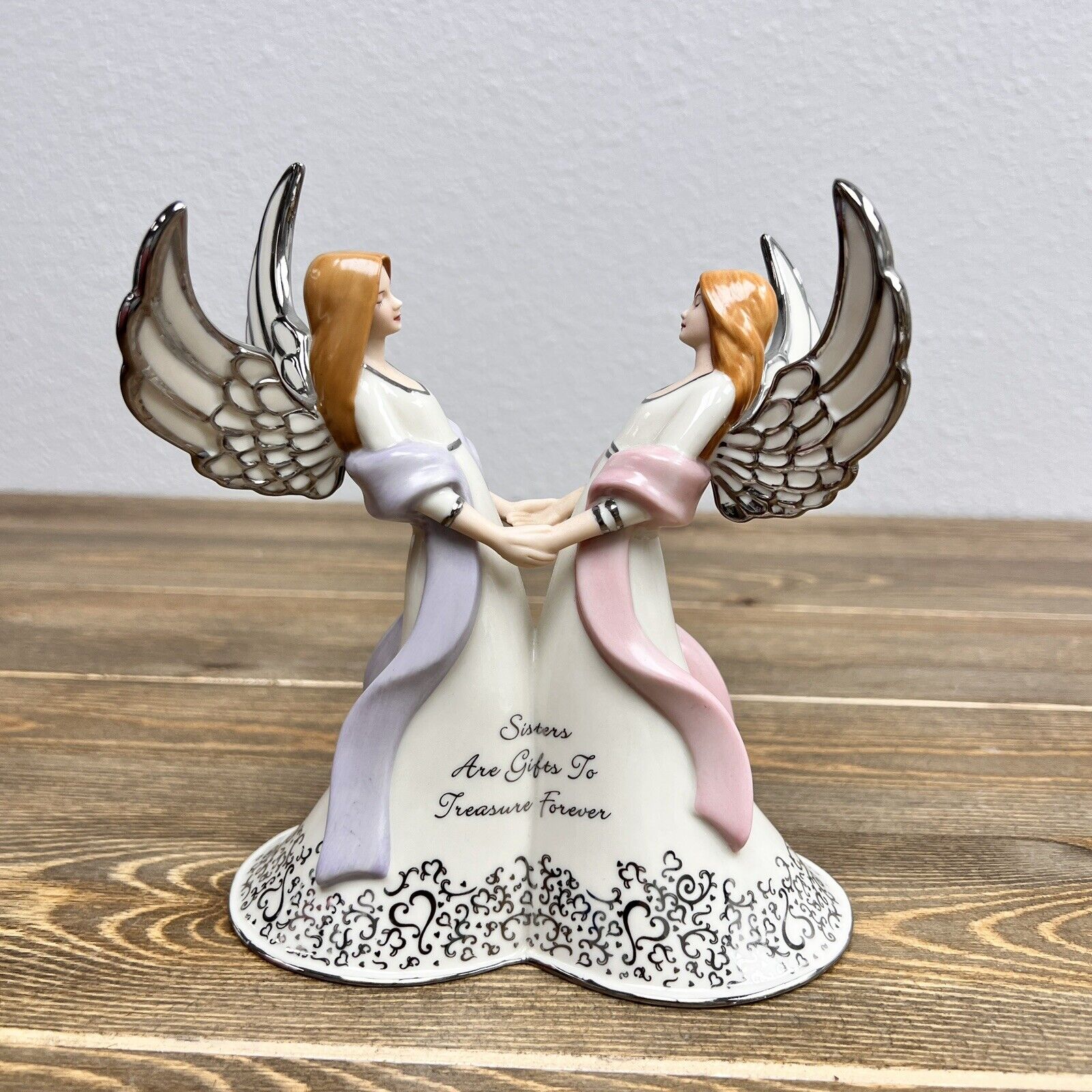 Premier Issue Kindred Spirits Heirloom Porcelain Musical Figurine Sisters Gifts