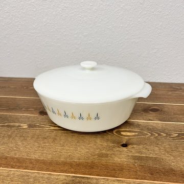 Anchor Hocking Fire-King Candle Glow 3 Qt Round Casserole 439