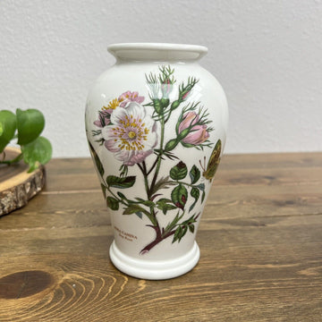 Vintage Portmeirion - Botanic Garden Rosa Canina Dog Rose Vase 6 5/8" - Gift