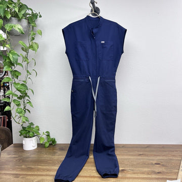 Figs Jumpsuit Women Size XS Navy Blue Sleeveless