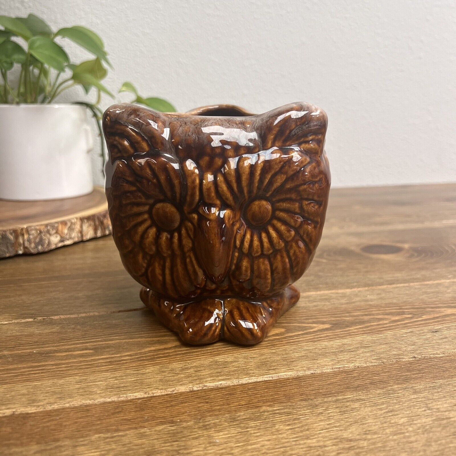 OWL Jem Of California Pottery Vase Vintage