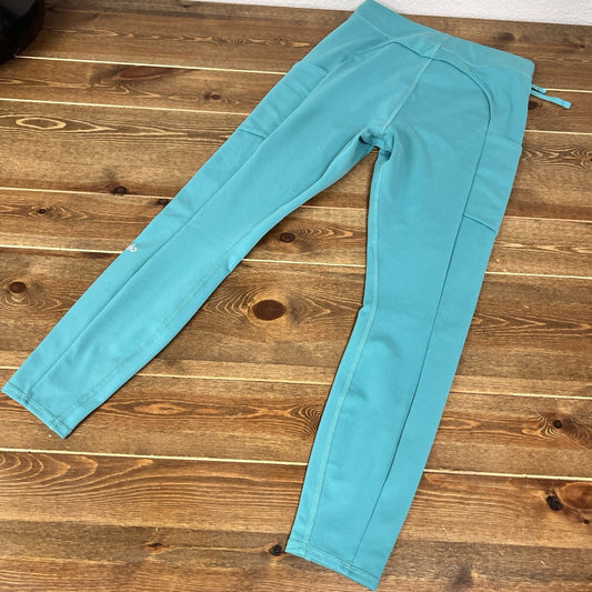 ALO Yoga Pants RN 87370 High Waist Womens Sz M Mint Green Cropped Leggings