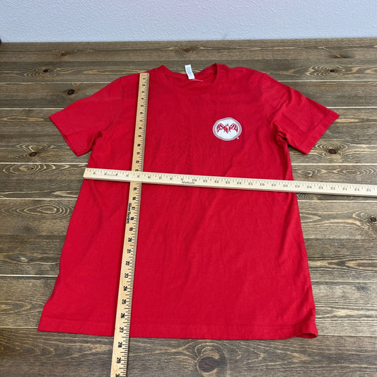 Gildan Softstyle Men Size L Red Bacardi Bat T Shirt Short Sleeve