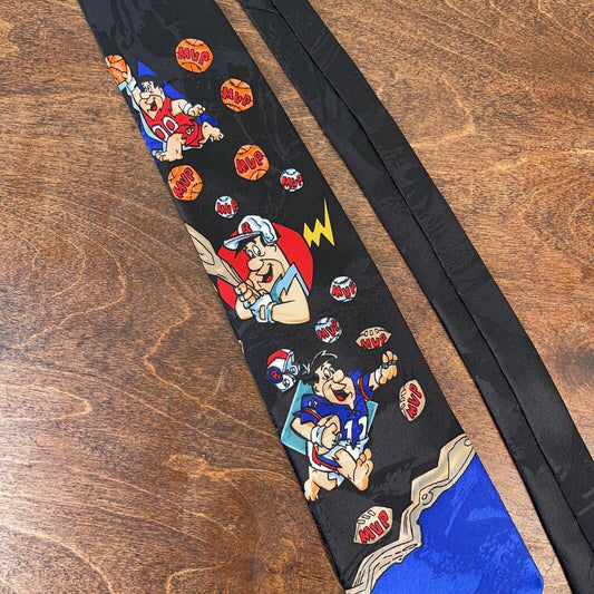 Fred Flintstone Vintage 1993 MVP Hanna Barbera Men's Neck Tie