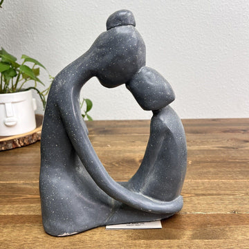 Austin Sculpture Klara Sever 1971 Signed Titled Girl Talk Gray w/Paperwork