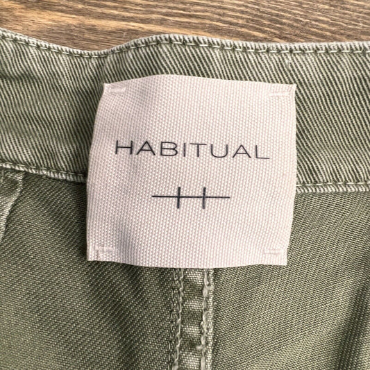 Habitual Trinna High Rise Bermuda Utility Shorts Size 24 Deep Green