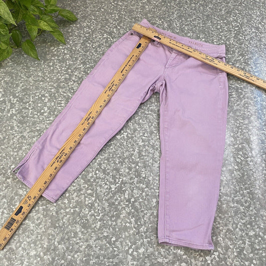 Talbots Womens Pants 2 Petite Curvy Crop Solid Lavender Color