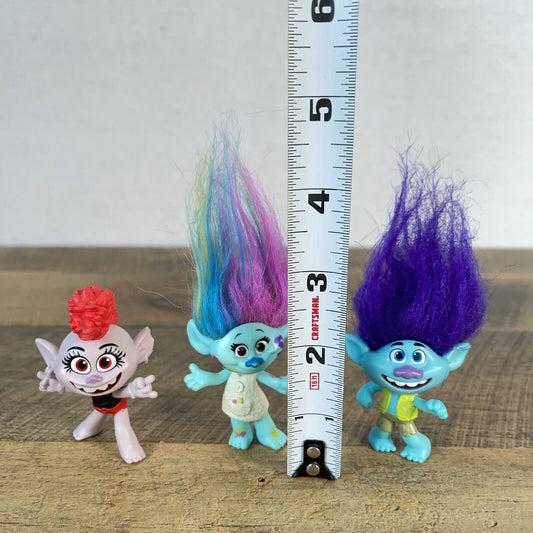 Set of 3 TROLLS Hasbro Doll