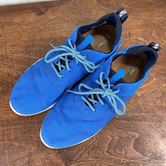 Toms Lace Up Running Shoes Size 12 Blue