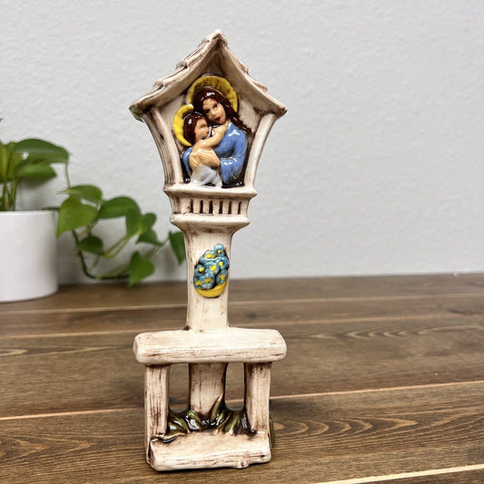 Vintage Religious Figurine Tower