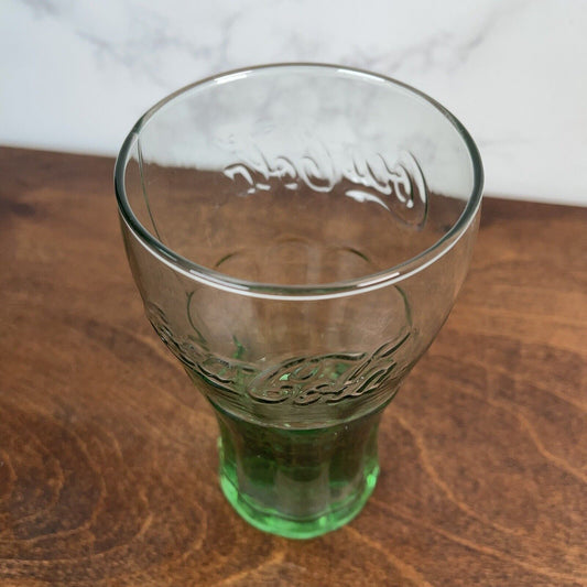 Vintage Coca-Cola glasse designed for restaurant & soda shop Green