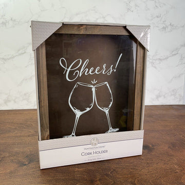 14x11x3” Wine Cork Holder Shadow Box Anniversary Gift - Wine Lovers Gift