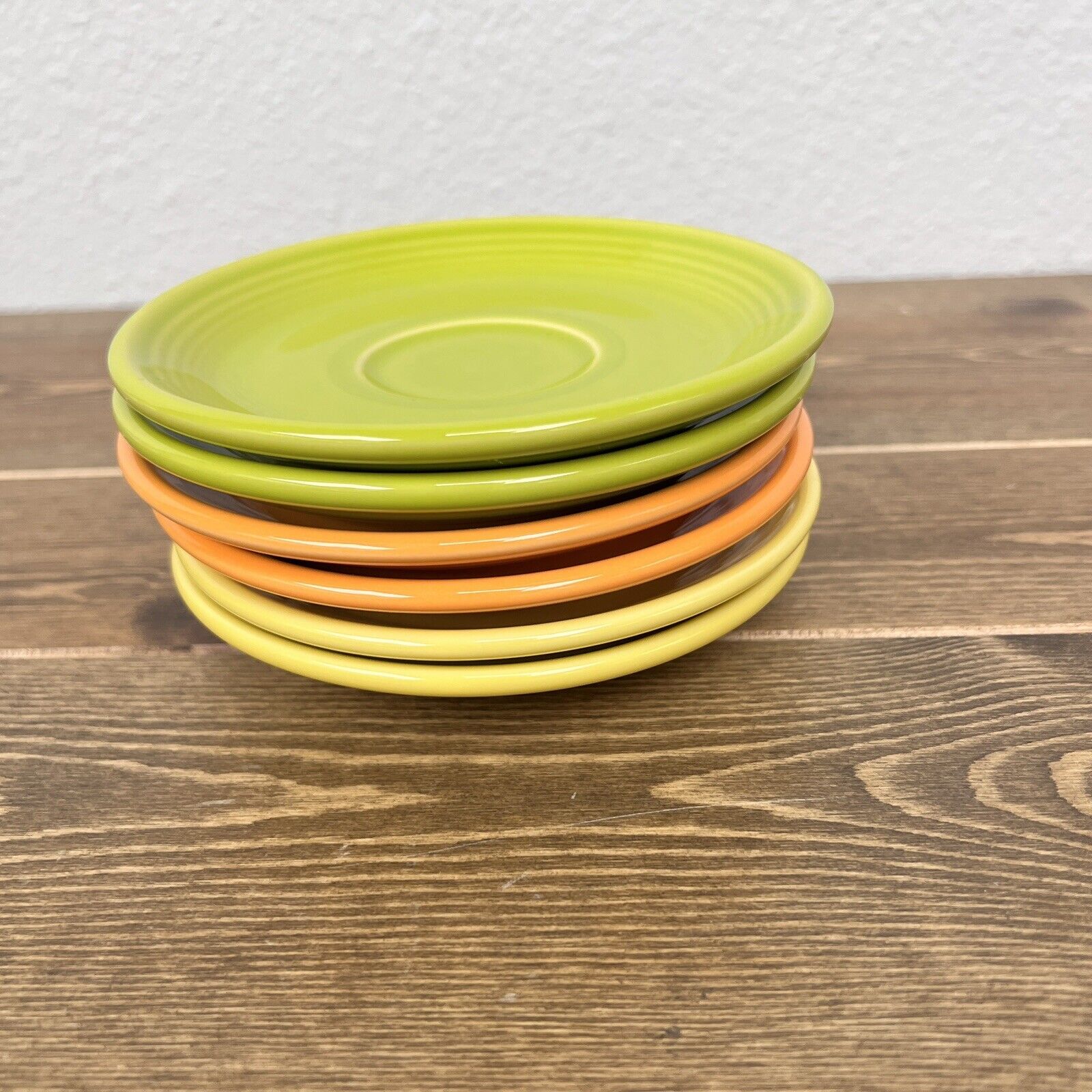 Fiesta Ware Set Of 6 Saucers Or Plates Replacement