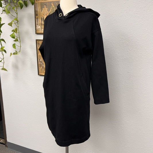 Women’s MASSIMO DUTTI Hoodie Dress SZ S Black