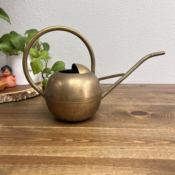 Vintage Solid Brass Watering Can