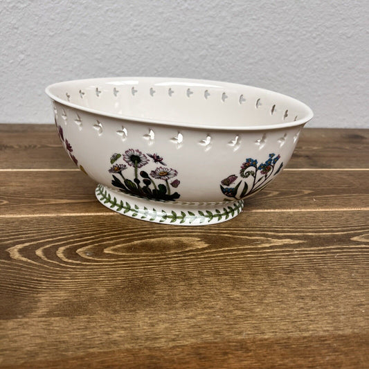 Botanic Garden by PORTMEIRION Pierced Bread Basket Oval