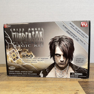 Criss Angel Mindfreak Platinum Magic Kit Over 250 Tricks Cards DVD 2009