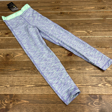 Women's XXS Nike PRO Training Dri-Fit Crop Length Workout Pants Blue/Green